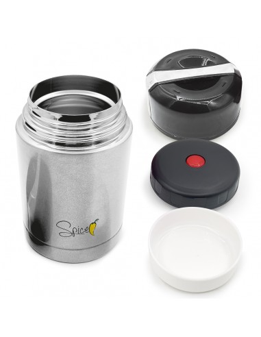 Thermos Set Thermal Food Container 1L + 3 Stainless Steel Cutlery