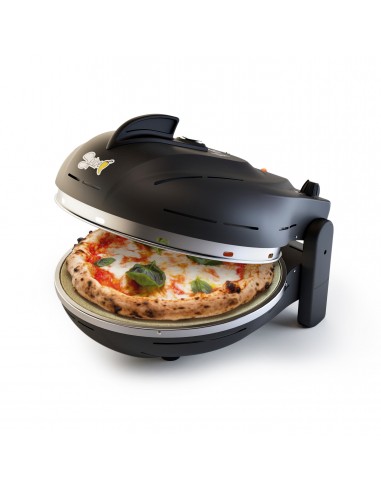 Set Forno pizza elettrico Spice Diavola Pro V 2.0 Nero Opaco con Pietra  Refrattaria + 2 Palette 34 cm